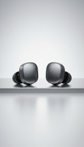 AI Earbuds with Brushed Aluminum Finish