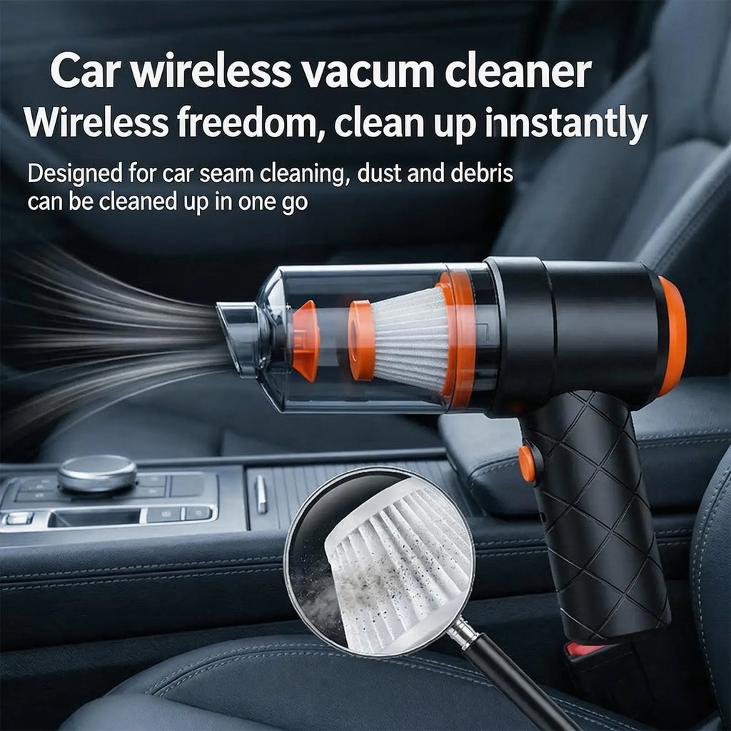 TurboVac Pro Cordless Handheld Car Vacuum