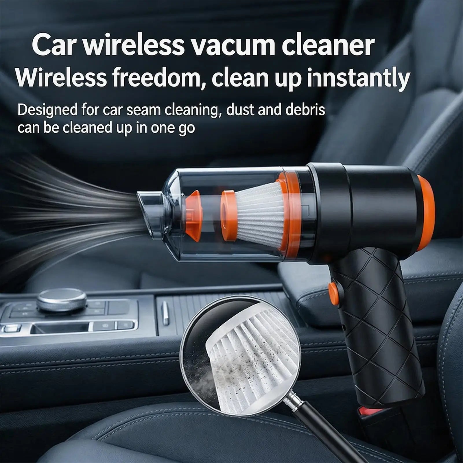TurboVac Pro Cordless Handheld Car Vacuum