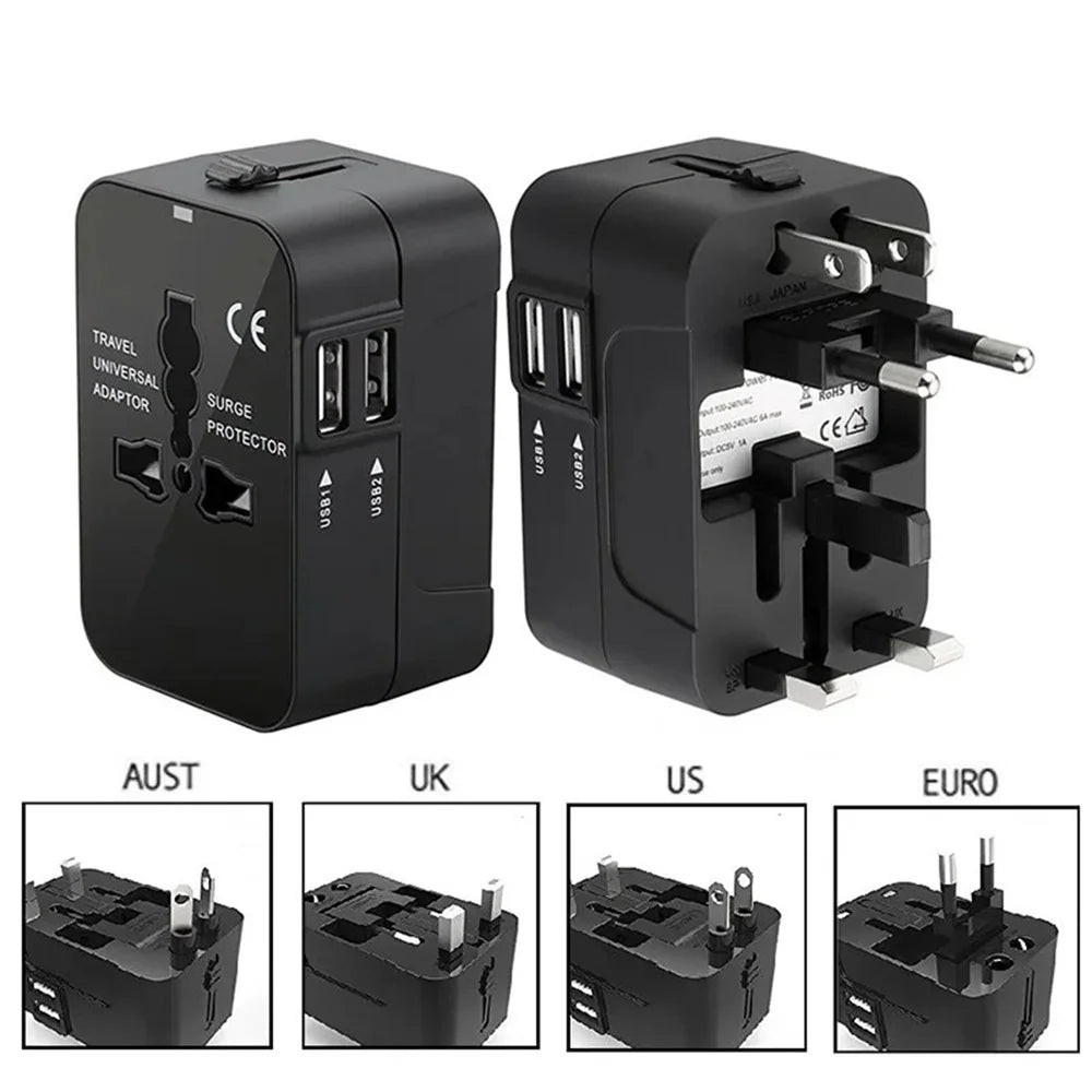 Power Global Dual USB Travel Adapter