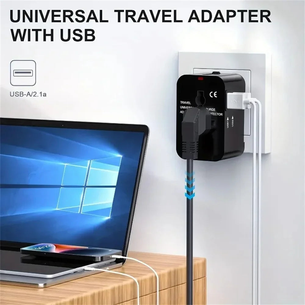 Power Global Dual USB Travel Adapter