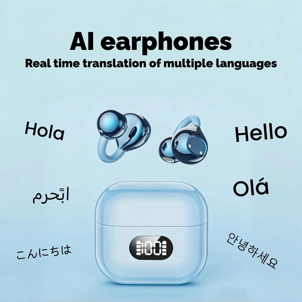 LigoLink AI Translator Earbuds - Real- Time Translator in 144 Languages