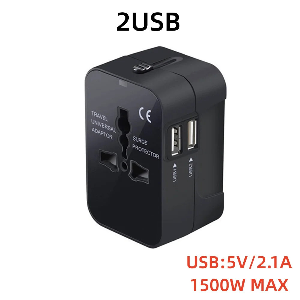Power Global Dual USB Travel Adapter