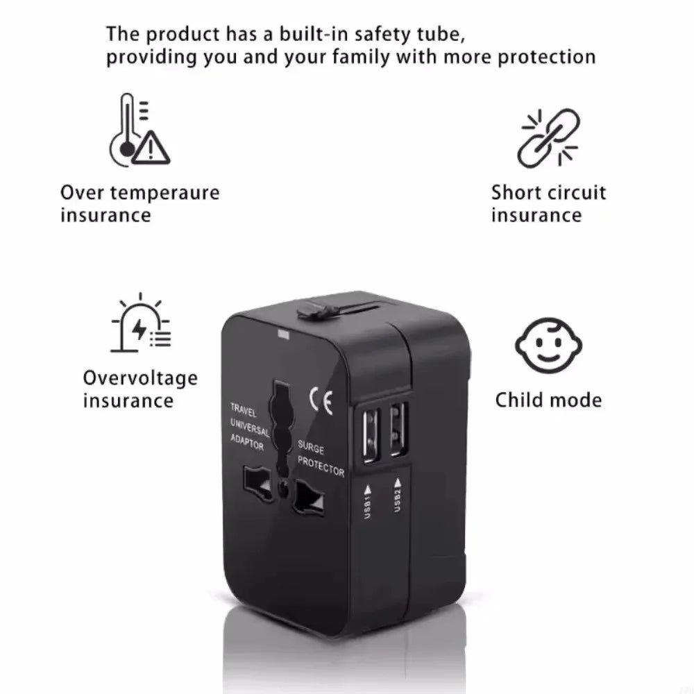 Power Global Dual USB Travel Adapter